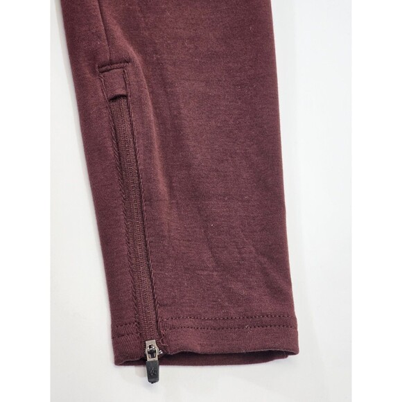 YOUNGLA Men's L Stretch Waist Slim Leg Sweatpants Lounge Pants Burgundy EUC - Picture 4 of 7